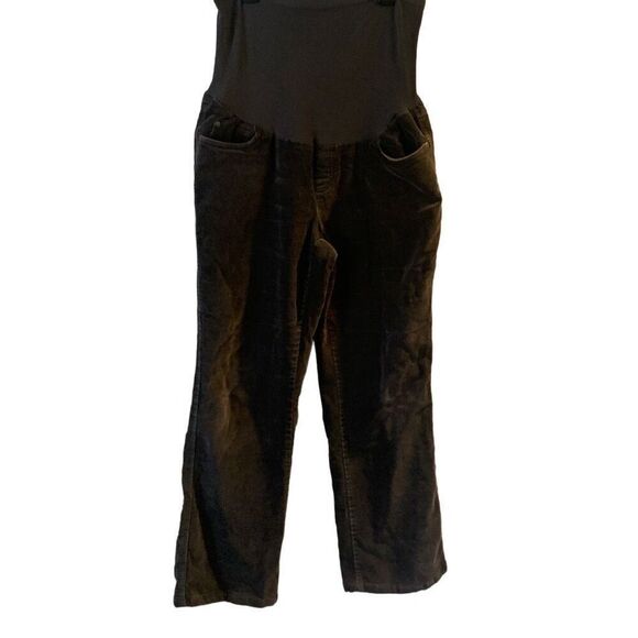 Pre Owned Women’s oh Baby by Motherhood Maternity Corduroy Like Pants Sz Lg - Picture 1 of 14